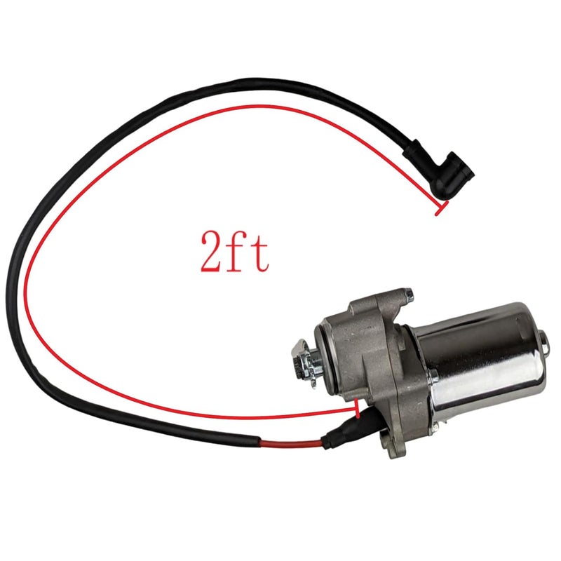 RedCap 2-Bolt Starter Motor for 50cc 70cc 90cc 110cc 125cc ATV Dirt Bike Go Kart Pit Bike Quad Fits TaoTao Roketa Coolster Jonway SunL Kazuma Baja SSR Lower Bottom Mount for 4-Stroke Chinese Engines - Image 4